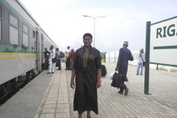 Anwuli at Rigasa train station